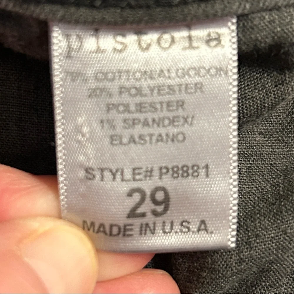 Pistola x Anthropologie Low Rise Gray Flare Jeans Frayed Hem 29 (30x32)⁠ HH